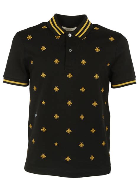 gucci black and yellow bee pollo|Gucci shirts for men.